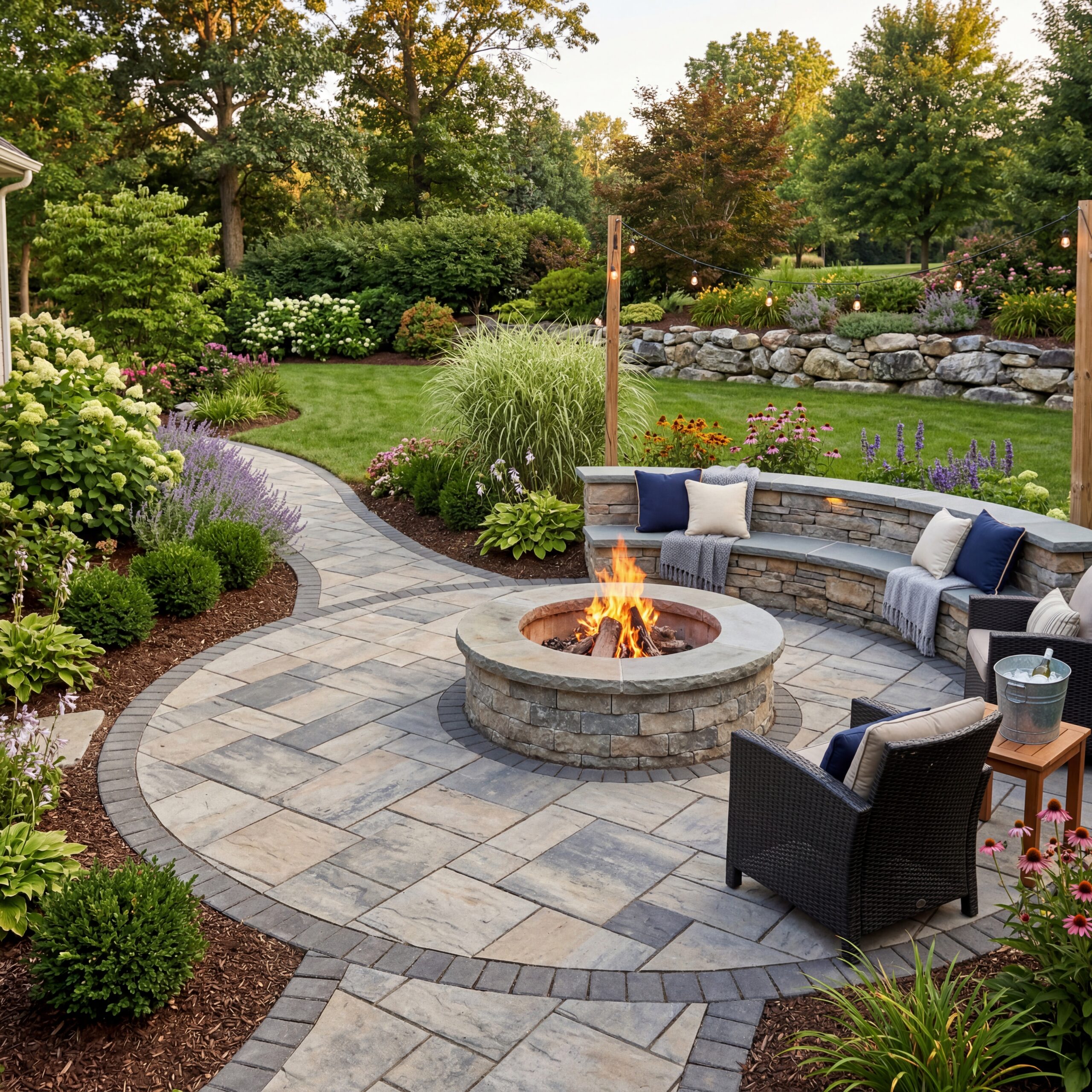 Hardscape repairs and drainage solutions